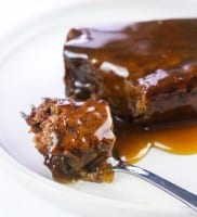 sticky toffee pudding vegano