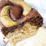 Banana Bread Vegano Marmorizzato al Cacao inside
