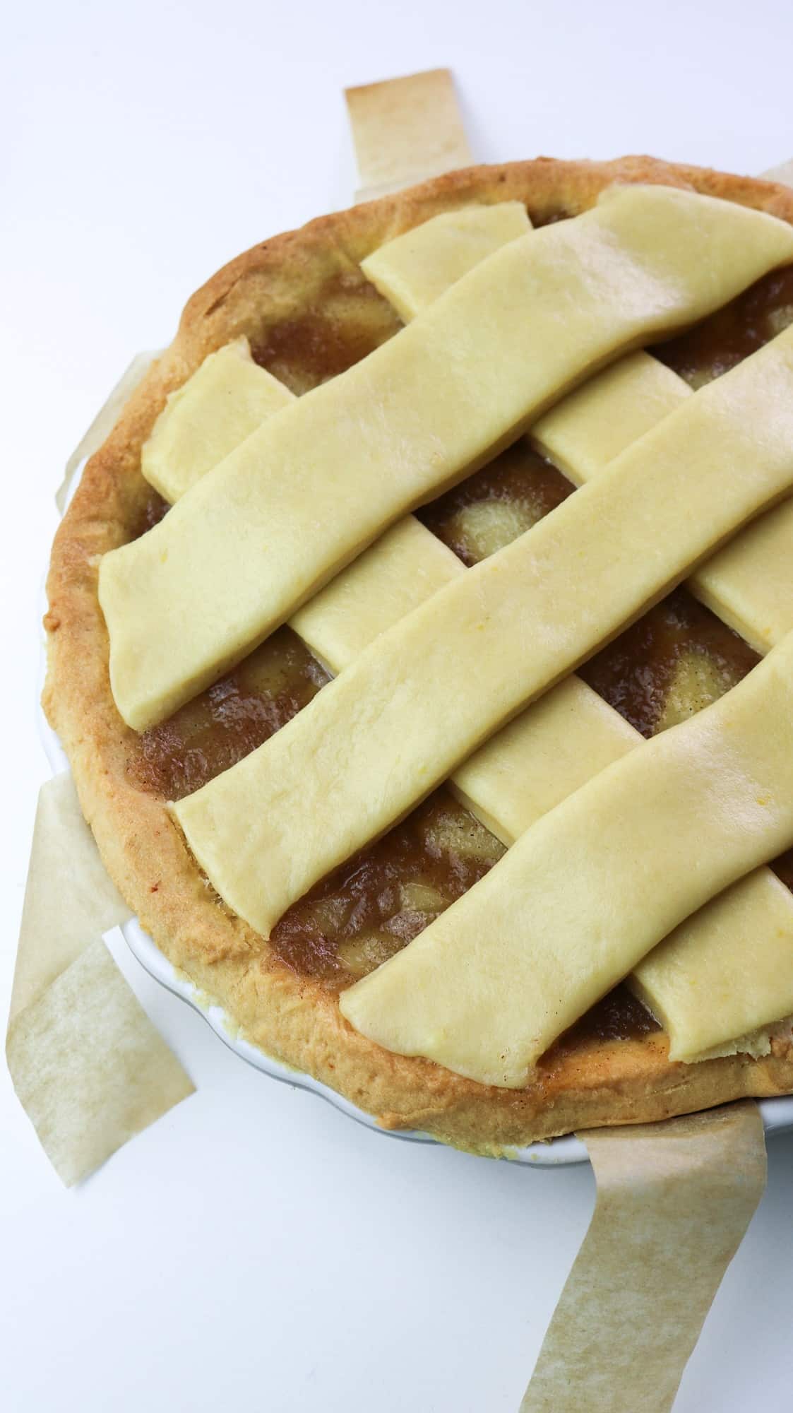 pie with raw lattice