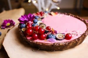 Crostata Crudista alle Fragole dettaglio