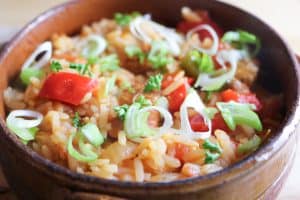 dettaglio della Jambalaya Classica Vegana