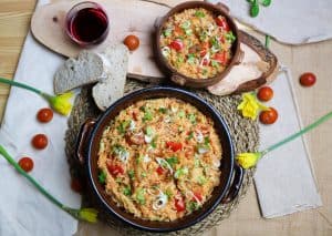 porzioni della Jambalaya Classica Vegana