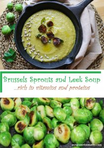 Brussels Sprouts and Leek Soup pintrest