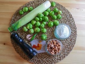 Brussels Sprouts and Leek Soup ingredients