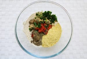 impasto delle Salsicce di Seitan e Ceci