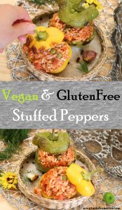 Stuffed Peppers with Tomatoes and Peas pintrest