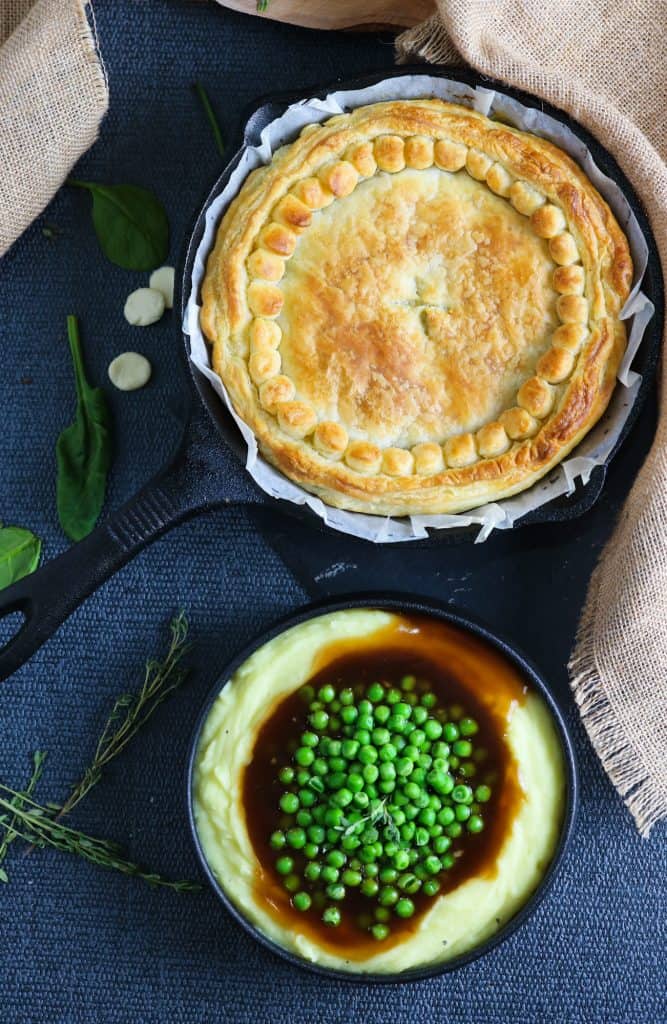 Cheese, Leek and Spinach Pie