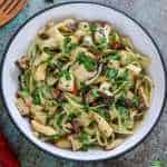 vegan mushroom tagliatelle