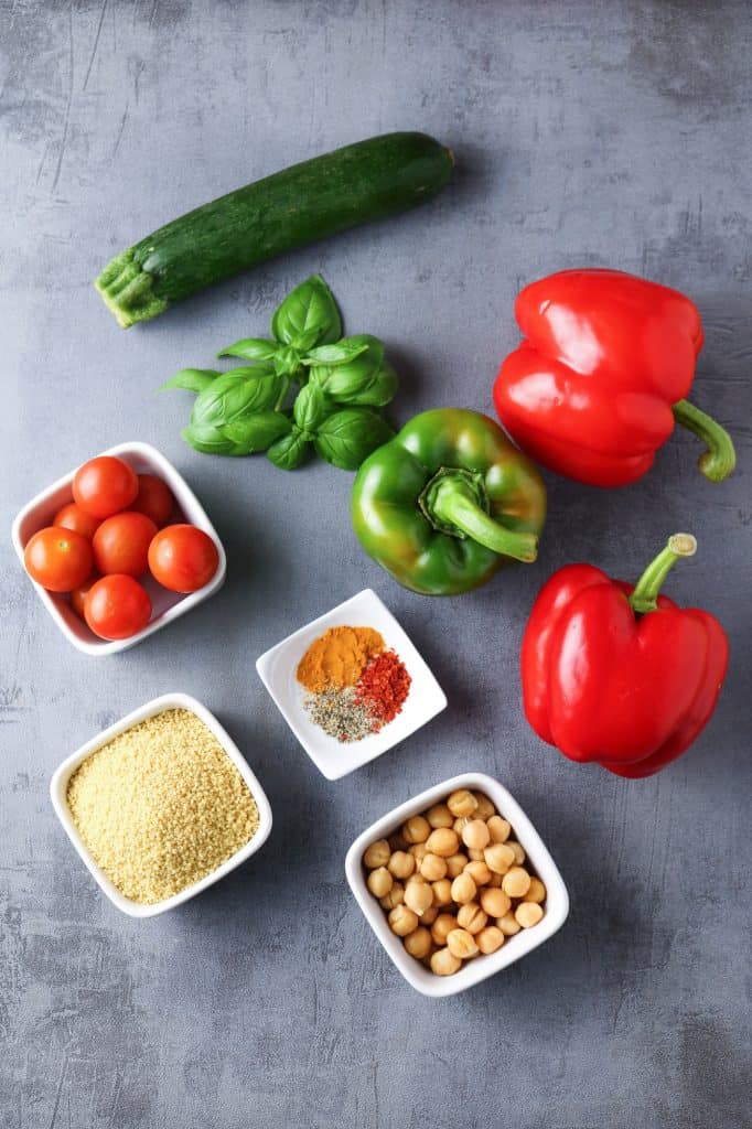 ingredienti per peperoni ripieni di couscous