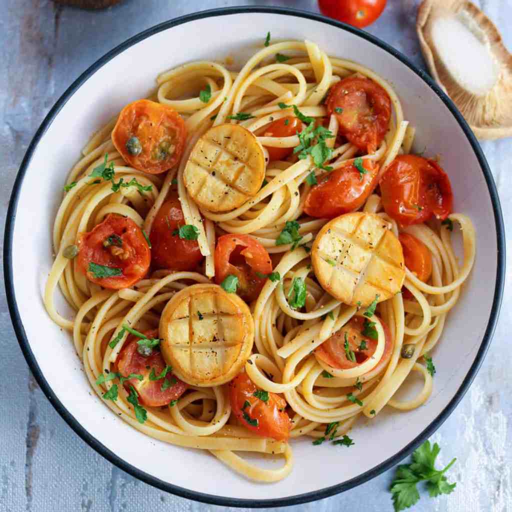 vegan seafood pasta