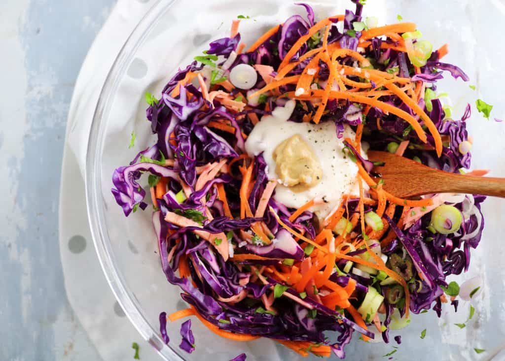condimento dell'insalata coleslaw light