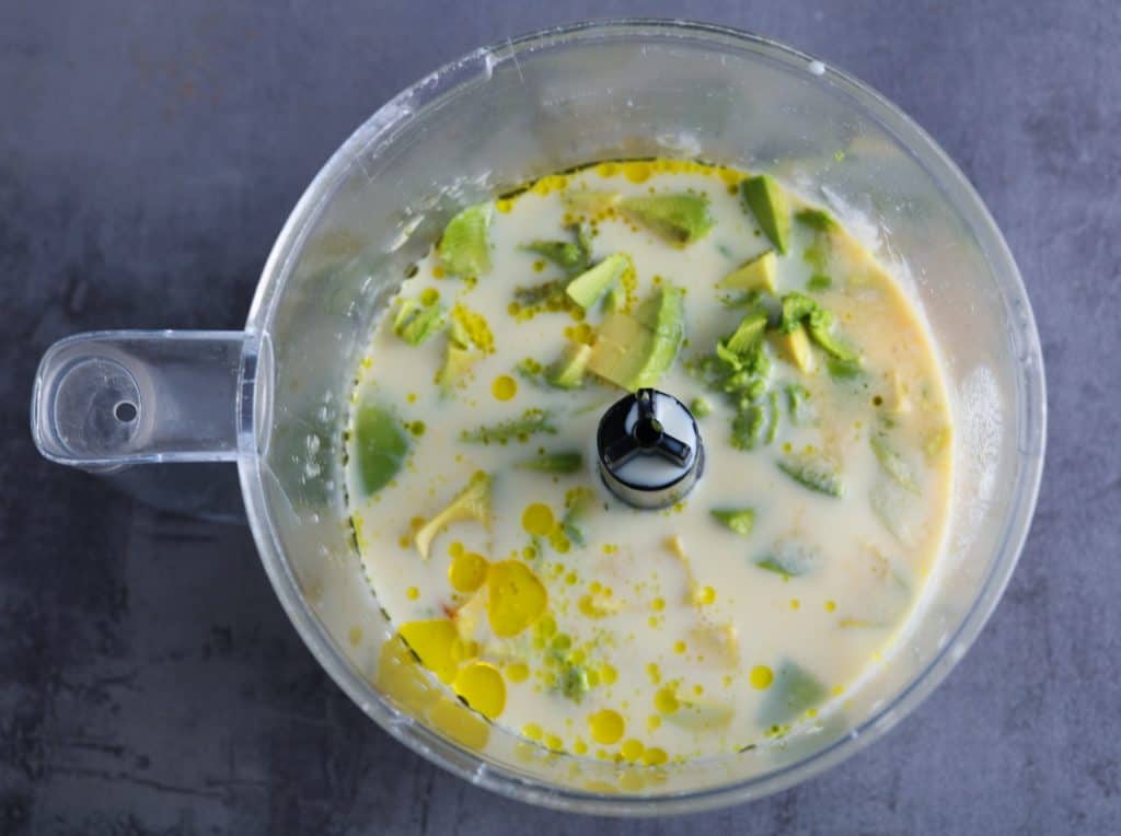 vegan and vegetarian brownie mixture in food processor brownies 