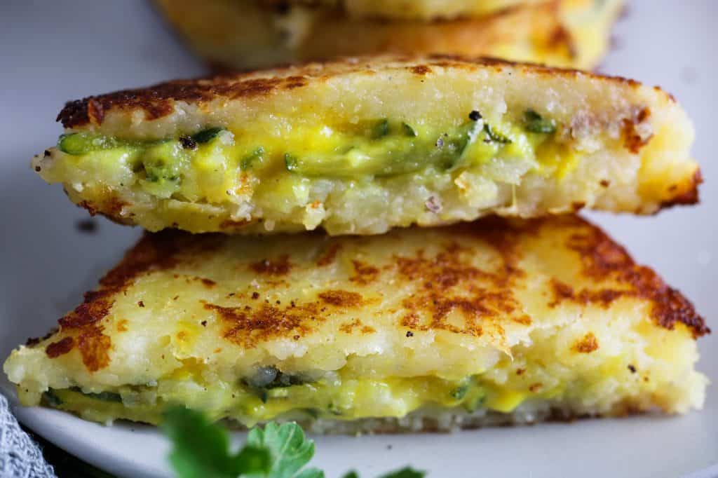 tortini patate zucchine curcuma interno