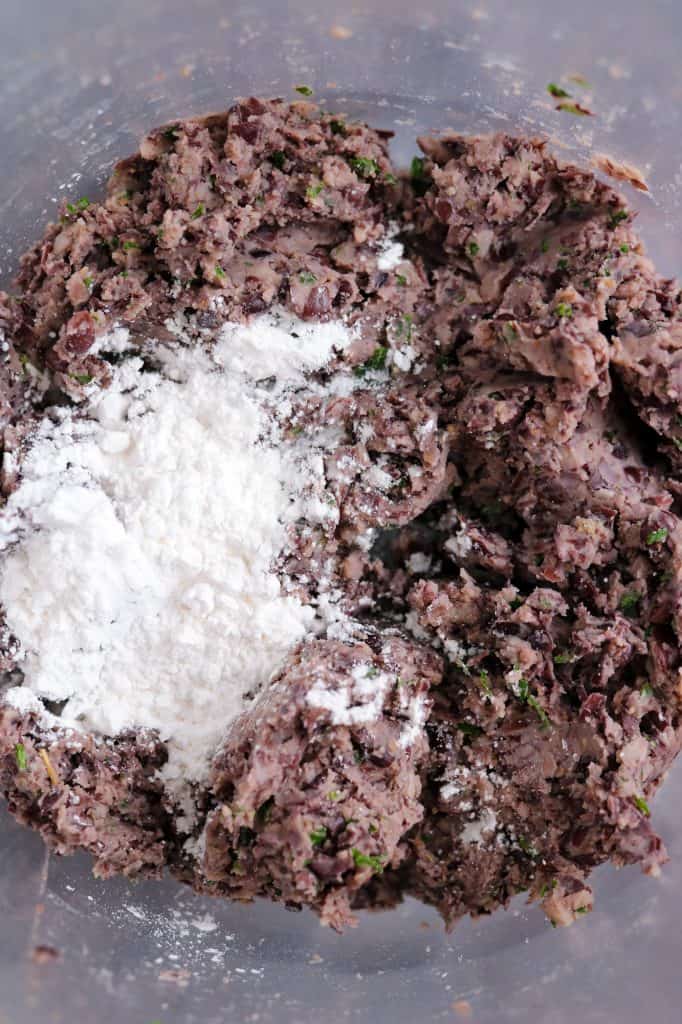 meatball mixture with tapioca starch