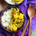 Cauliflower Leek Vegetable Curry