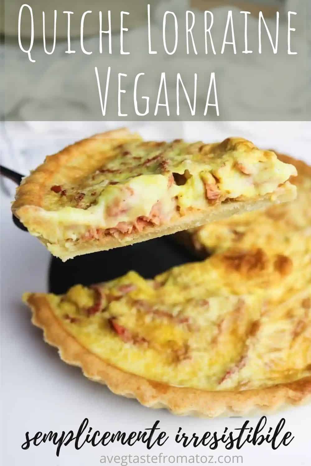 Questa alternativa vegan della classica quiche Lorraine francese vi farà letteralmente impazzire! Un'esplosione di gusto difficile da resistere. #quiche #vegan #pastabrisee #ricette #primavera #meatfree