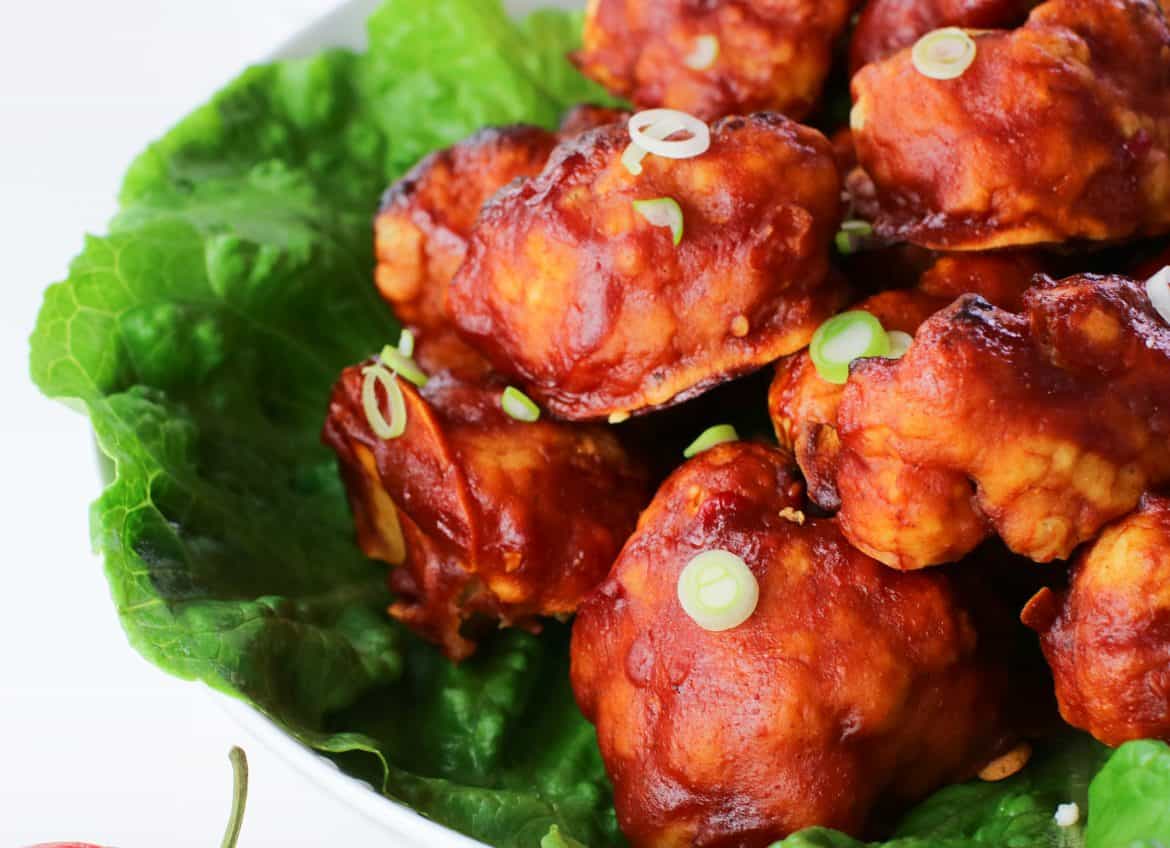 Vegan Cauliflower Hot Wings Oil & Gluten Free