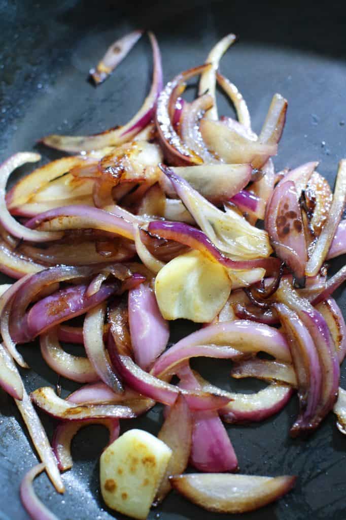 caramelized onion and garlic