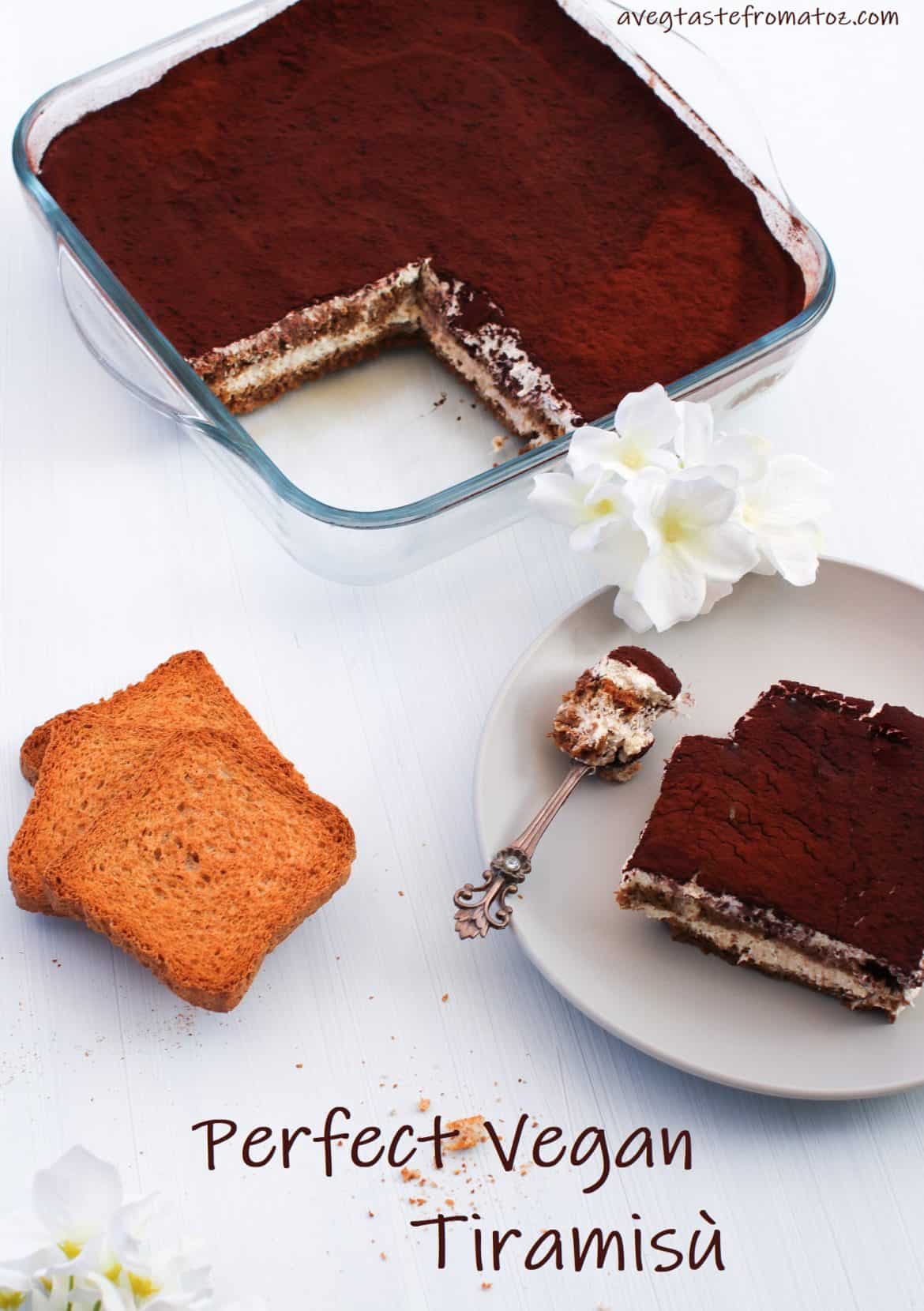 Super Easy Perfect Vegan Tiramisù Tastes Like the Real Stuff! • a Veg
