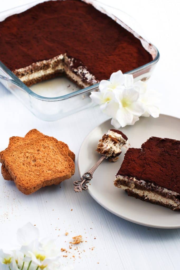 super easy perfect vegan tiramisù
