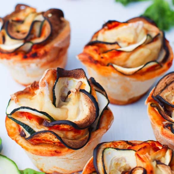 Vegan Ratatouille Pizza Bites Feature Image