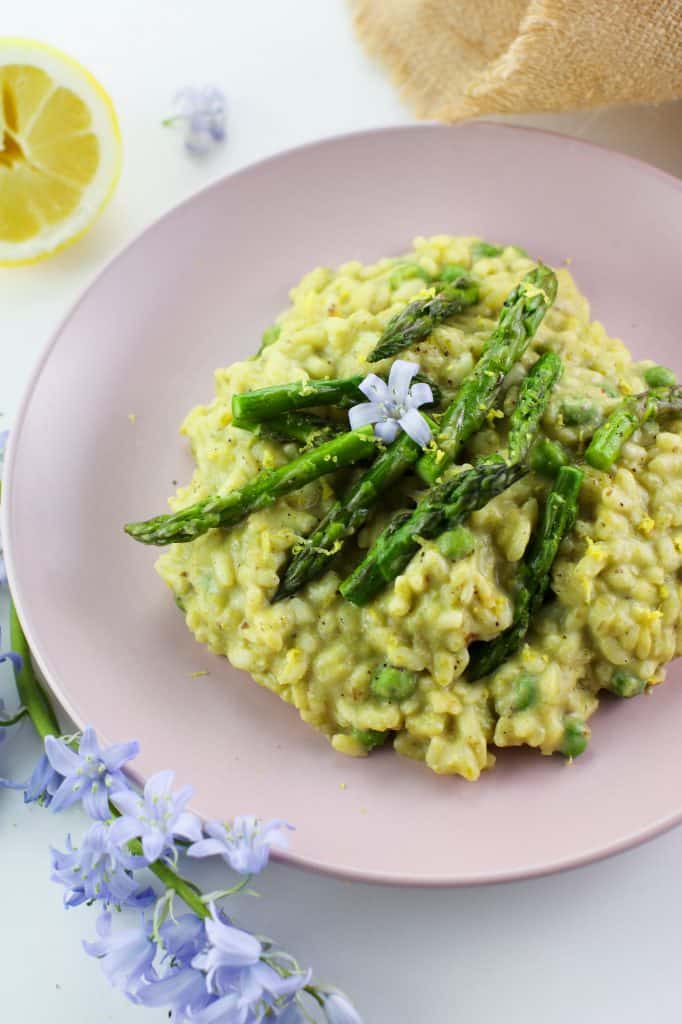 asparagus, pea and lemon risotto 