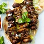 Mushroom Souvlaki Vegan and Gluten Free FI