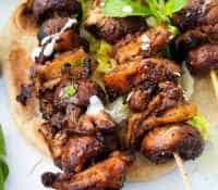Vegan Grilled Mushroom Souvlaki
