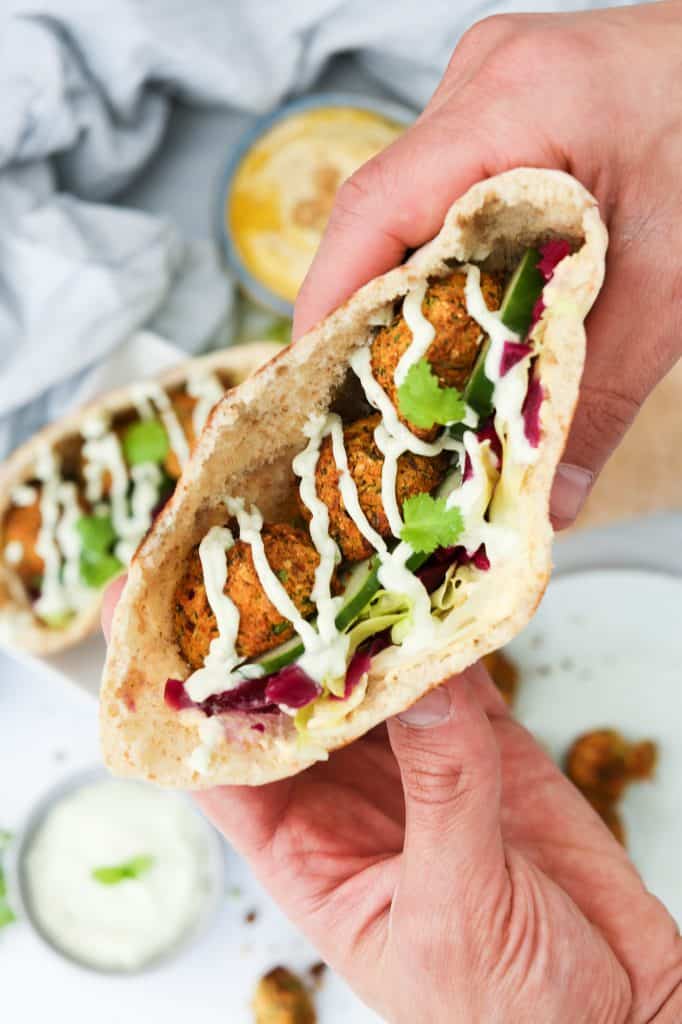 Falafel con Patata Dolce | Friggitrice ad Aria nella pita