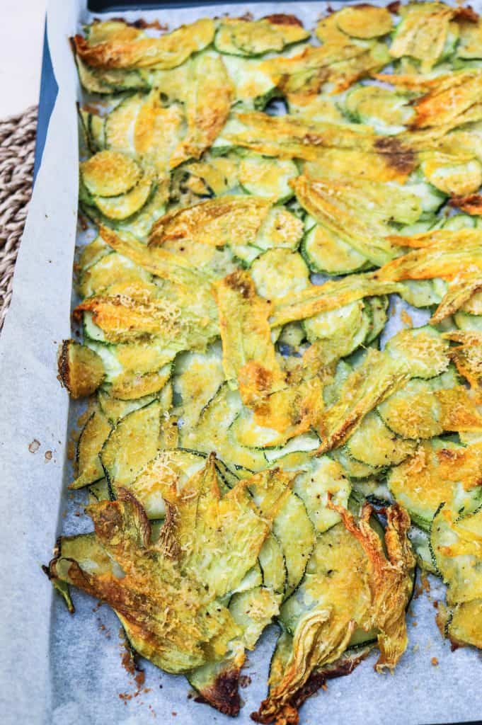 Simple Blossom and Courgette Bake