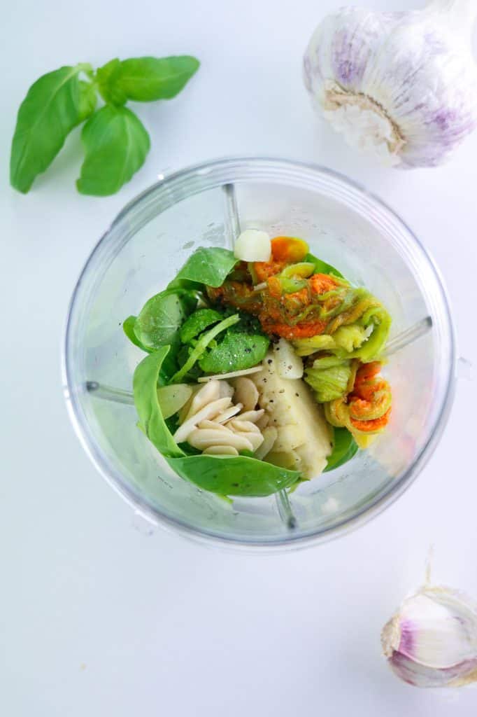 ingredients pre blend into pasta sauce