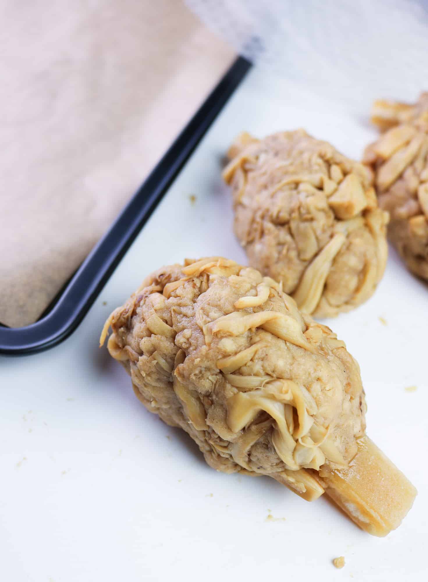 shaped drumstick detail