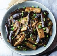 melanzane cinesi all'aglio e peperoncino