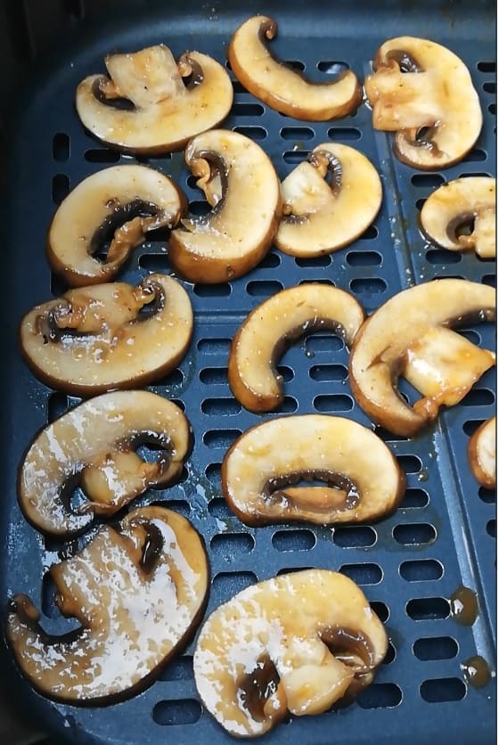 mushroom bacon in the air fryer pre bake