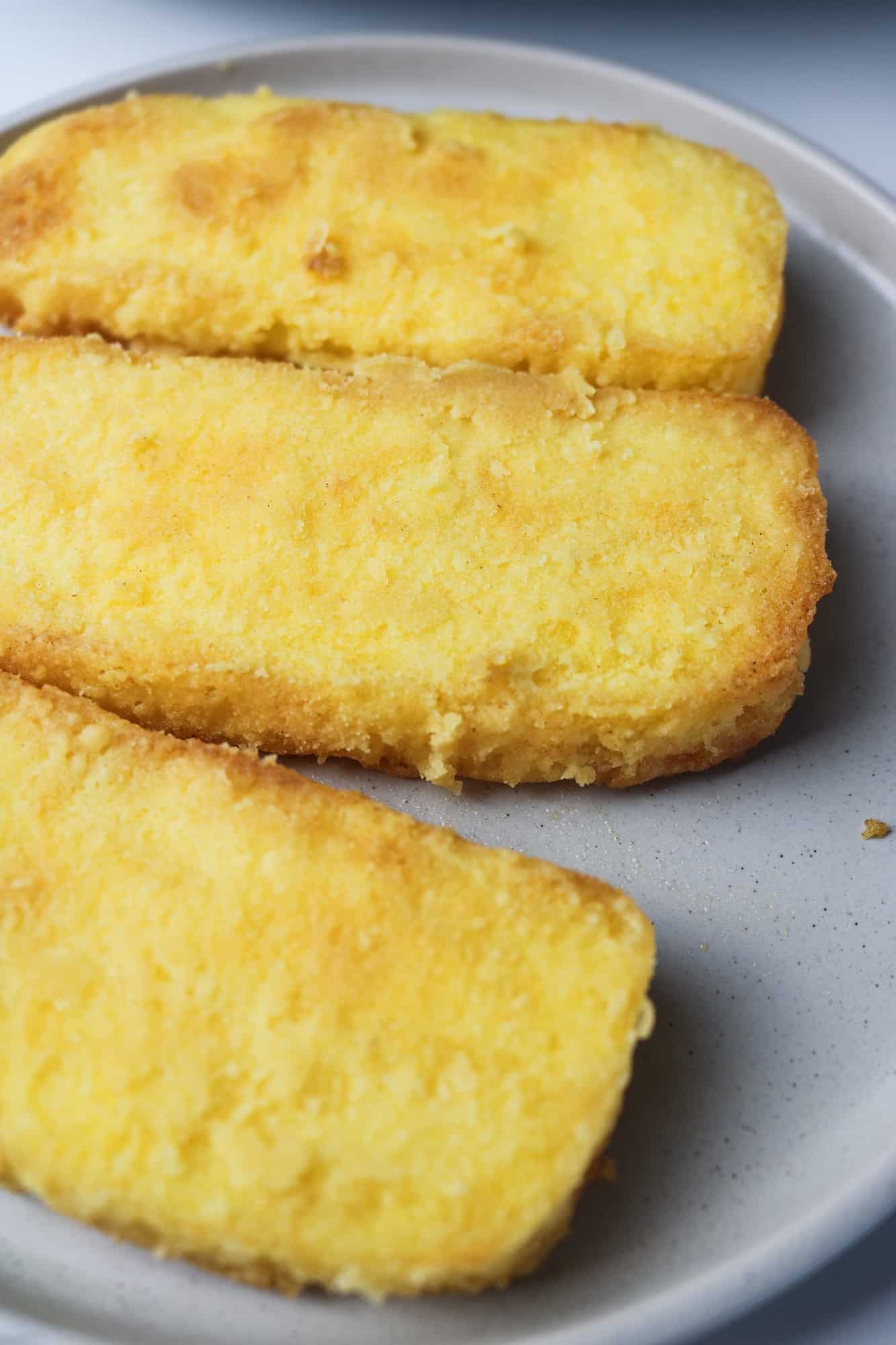 air fried polenta slices