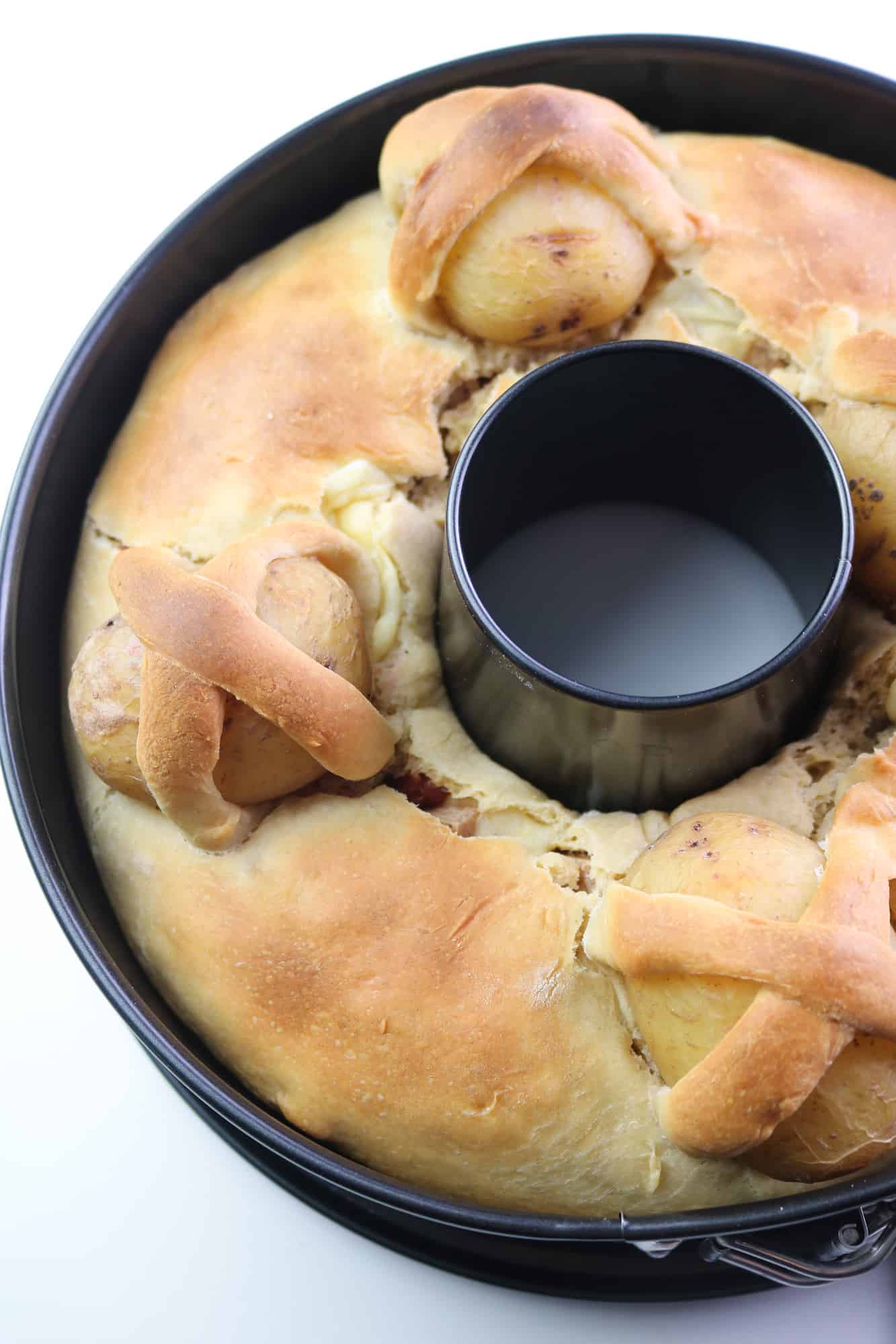 baked casatiello in mold