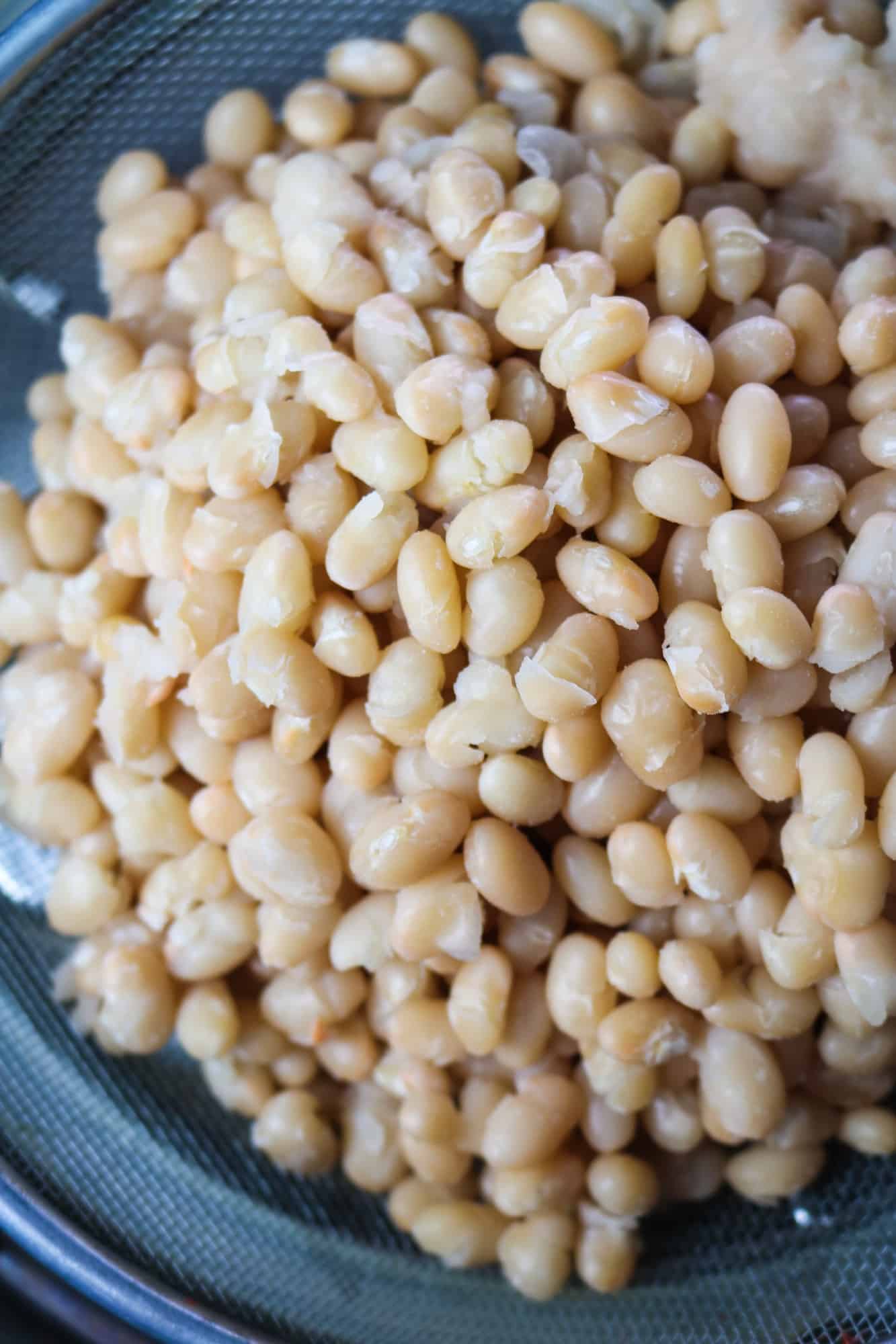 drained haricot beans