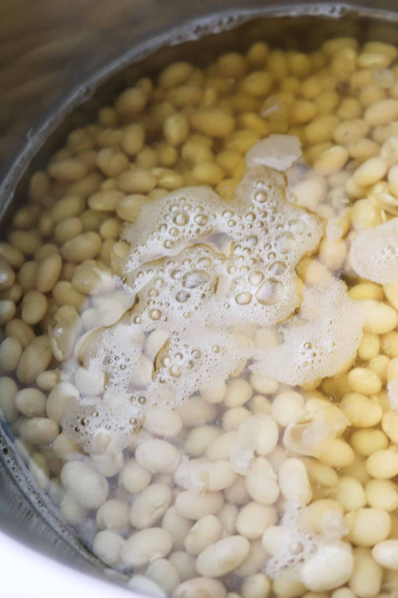 cooked haricot beans in instant pot