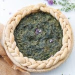 vegan spinach pie whole