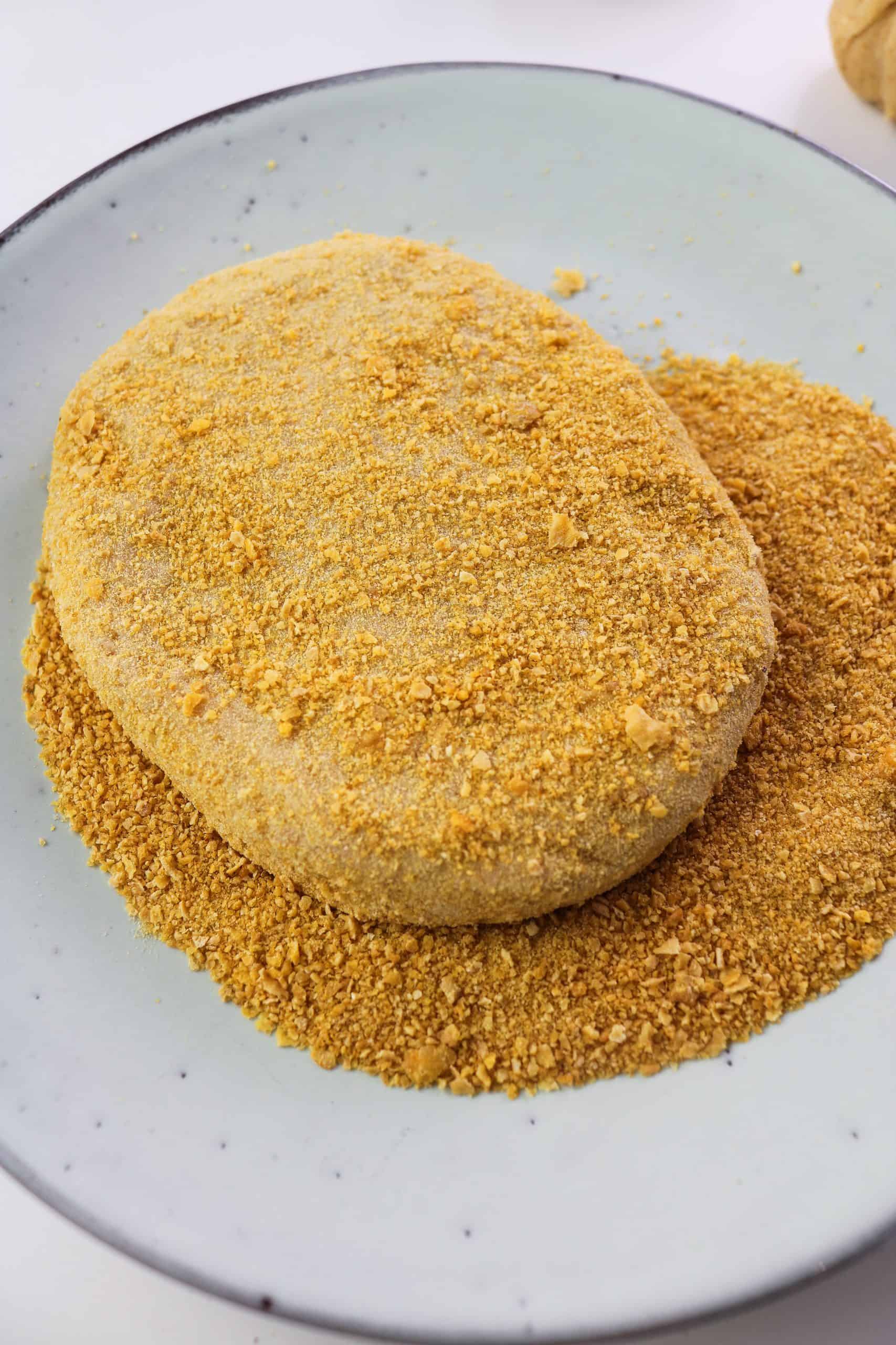 breaded cordon bleu on a plate