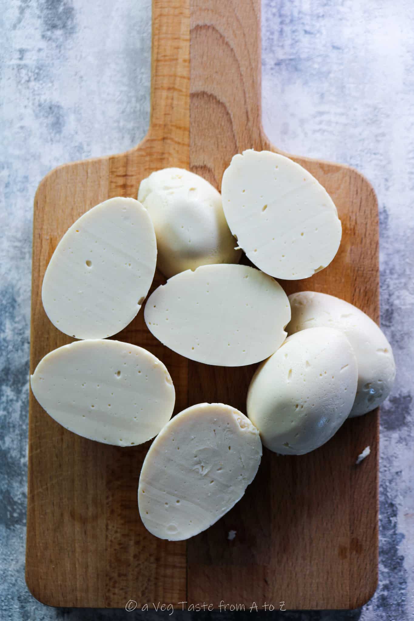 hard boiled eggs egg whites out of silicone mold and trimmed