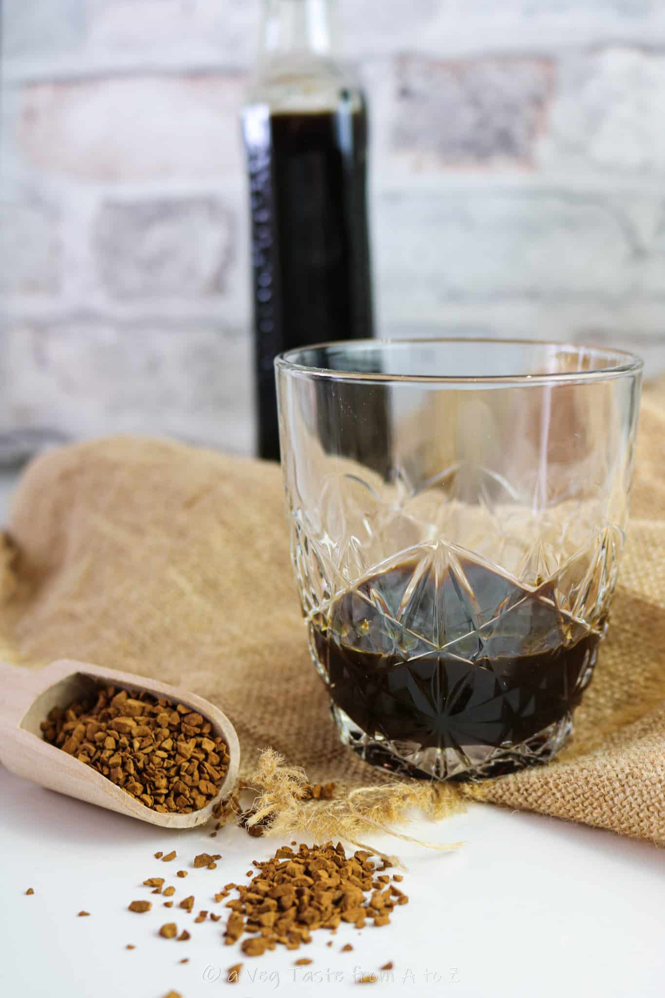 homemade coffee liqueur served
