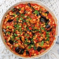 turkish aubergines in tomato sauce