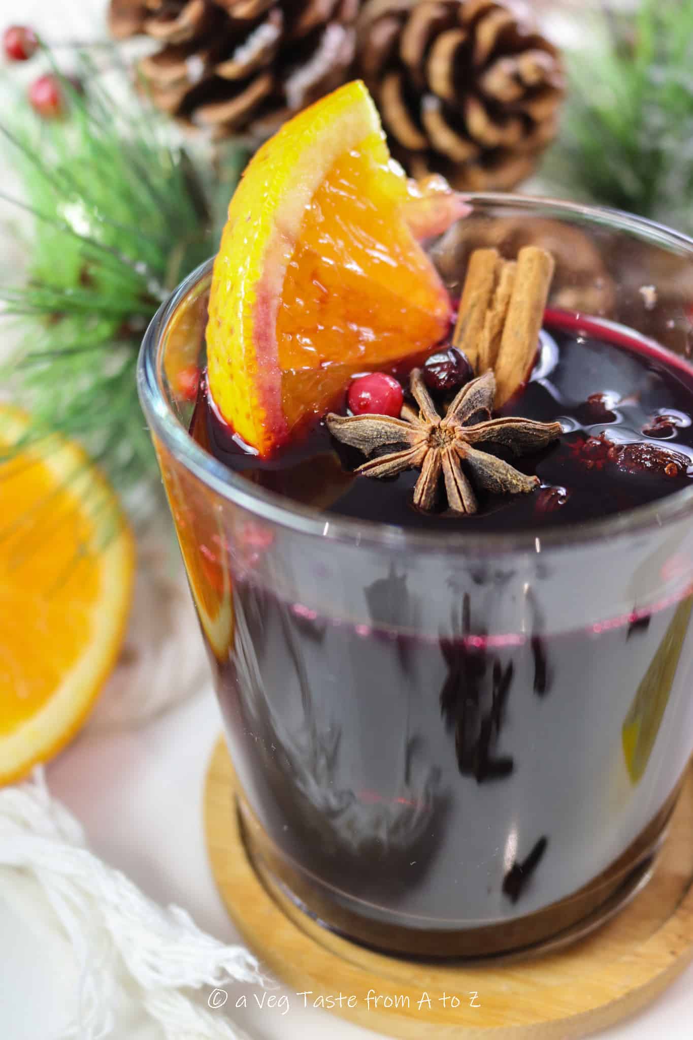 mulled wine close up
