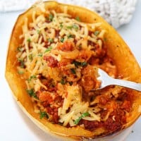 spaghetti squash bolognese veg
