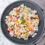 insalata di riso vegan - italian rice salad