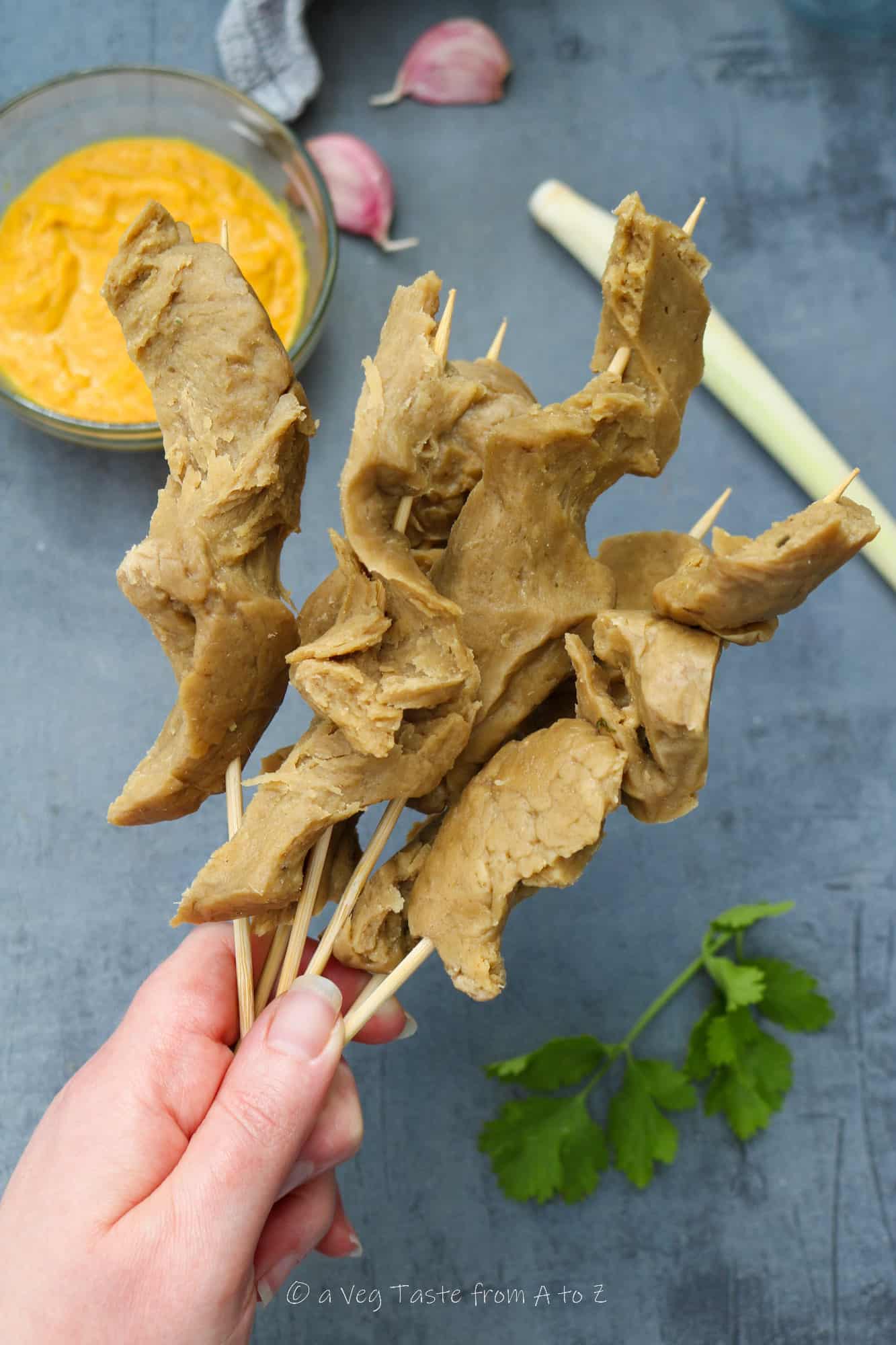 seitan chicken skewers