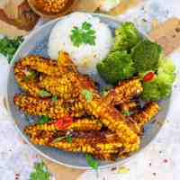 jerk barbecue corn ribs