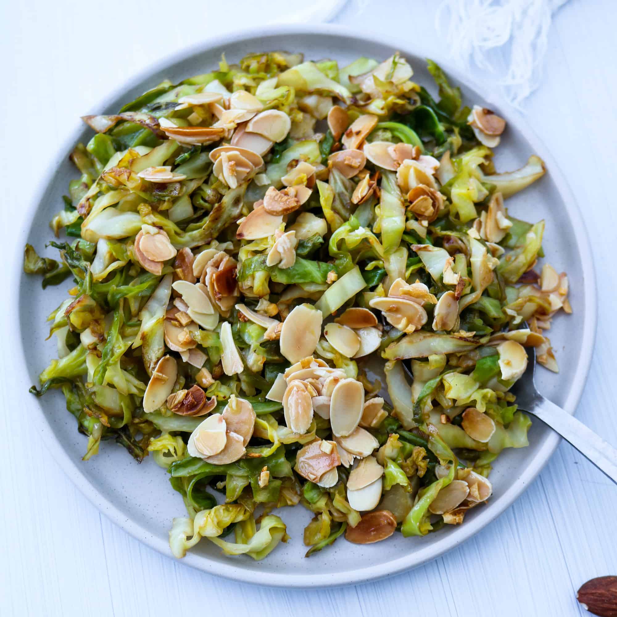 Simple Cabbage with Almonds Delight