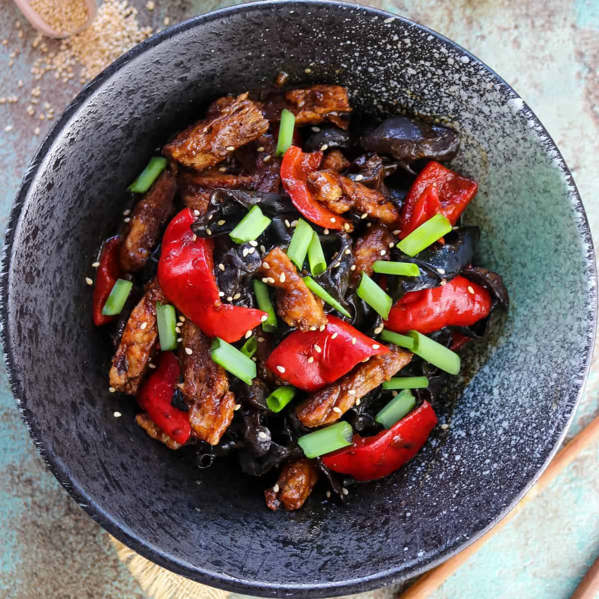 Chinese Hot and Spicy Vegan Beef